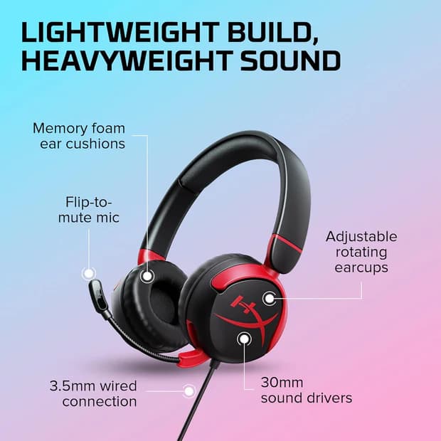 HyperX Cloud Mini - Gaming Headset (Black) - Image 4