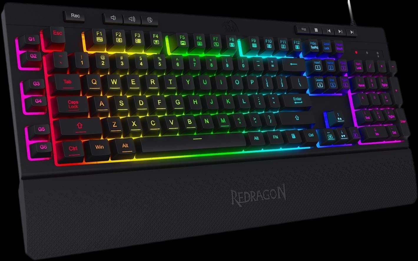 Redragon K512 Shiva RGB Backlit Membrane Gaming Keyboard