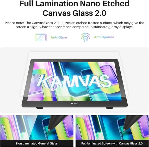 HUION Kamvas 22 (Gen 3) 21.5" 2.5K QHD Pen Display, 90Hz IPS Screen - Image 2