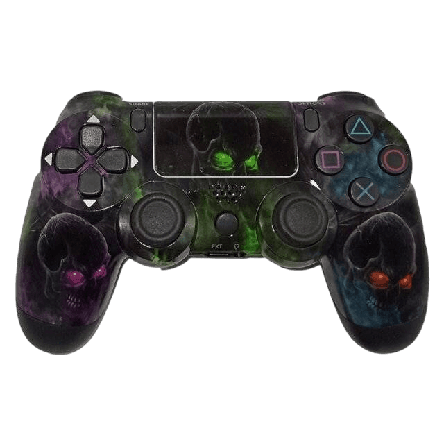 PS4 Controller (Dark Skulls) - Image 1