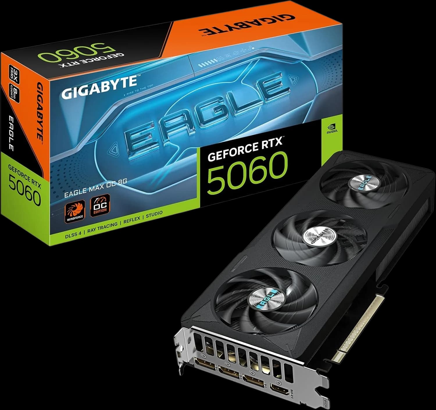 Graphics Card GIGABYTE GeForce RTX™ 5060 EAGLE MAX OC - 8GB