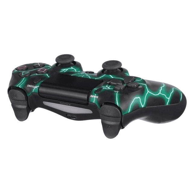 PS4 Dualshock 4 Wireless Controller (Green Lightning) - Image 2