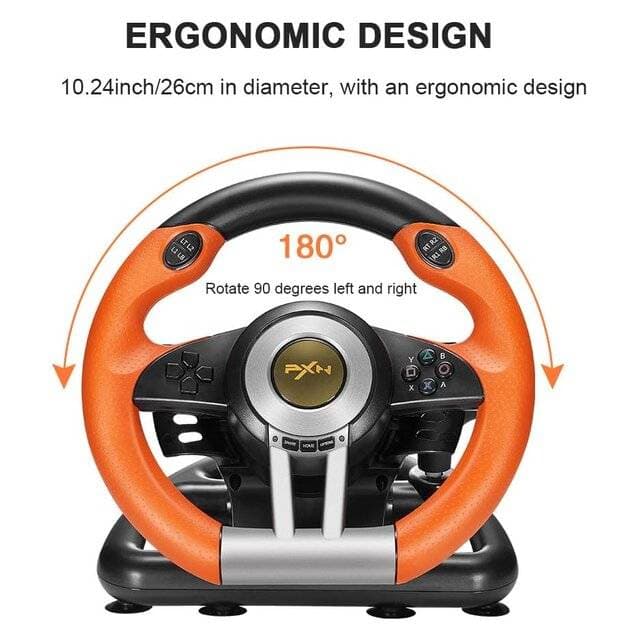PXN V3 Pro Steering Wheel (Orange) - Image 3