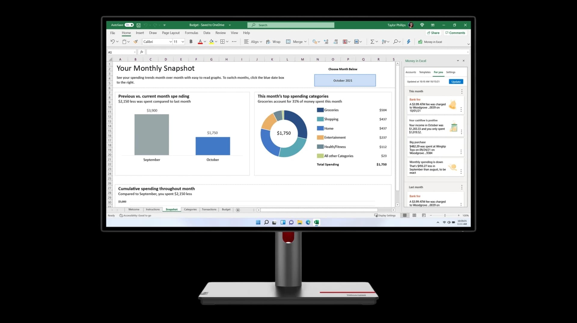 Lenovo ThinkVision P27h‑30 – 27″ QHD IPS Monitor
