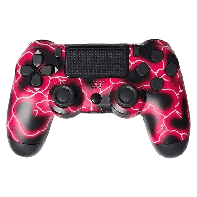PS4 Dualshock 4 Wireless Controller (Red Lightning) - Image 1