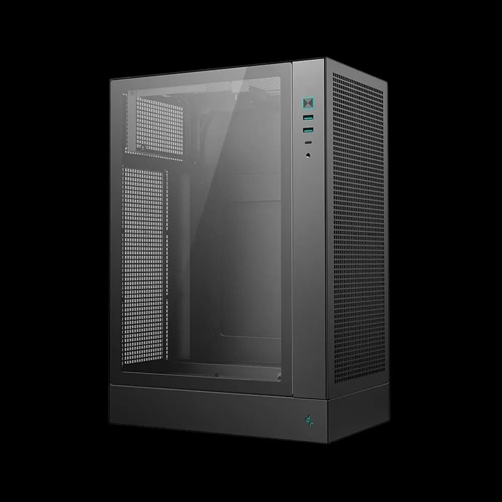 DeepCool CH170 PLUS support ATX.SFX Power Supply. Micro ATX / Mini ITX. Support 120MM / 240mm On Sides - Black