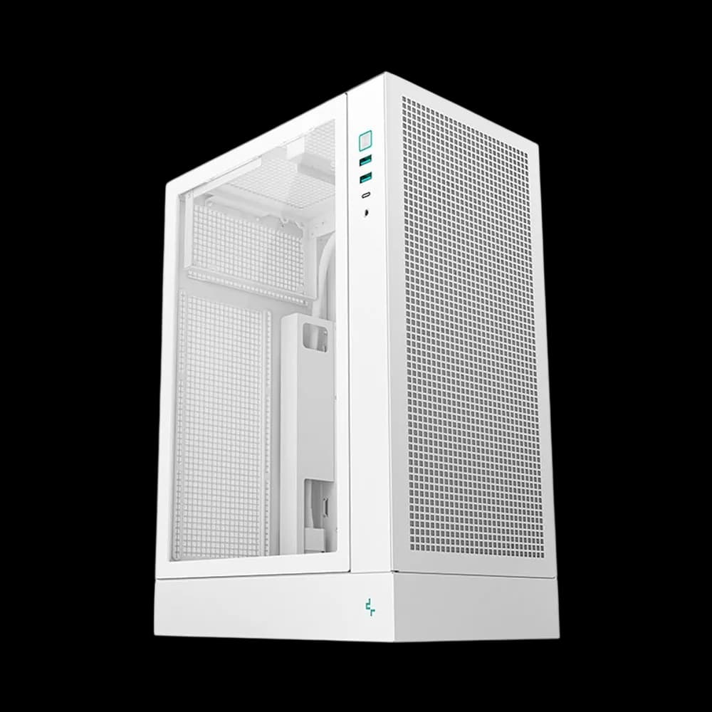 DeepCool CH170 PLUS support ATX.SFX Power Supply. Micro ATX / Mini ITX. Support 120MM / 240mm On Sides - White