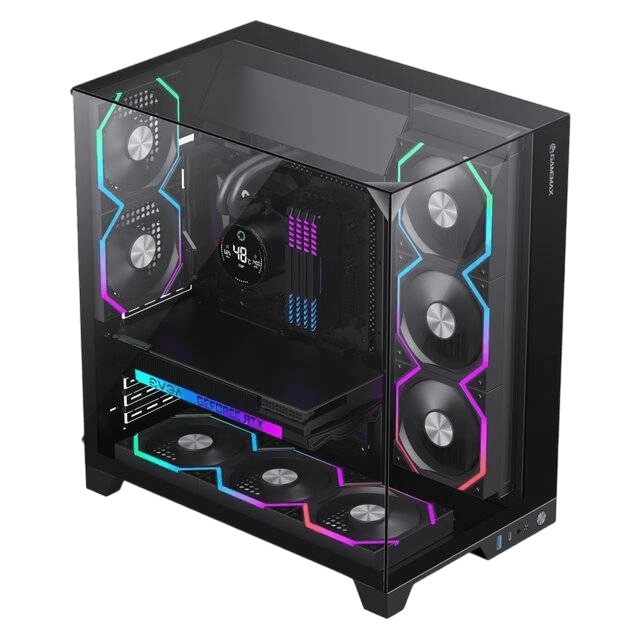 GameMax Infinity Pro 5-Fan Case (Black) - Image 1