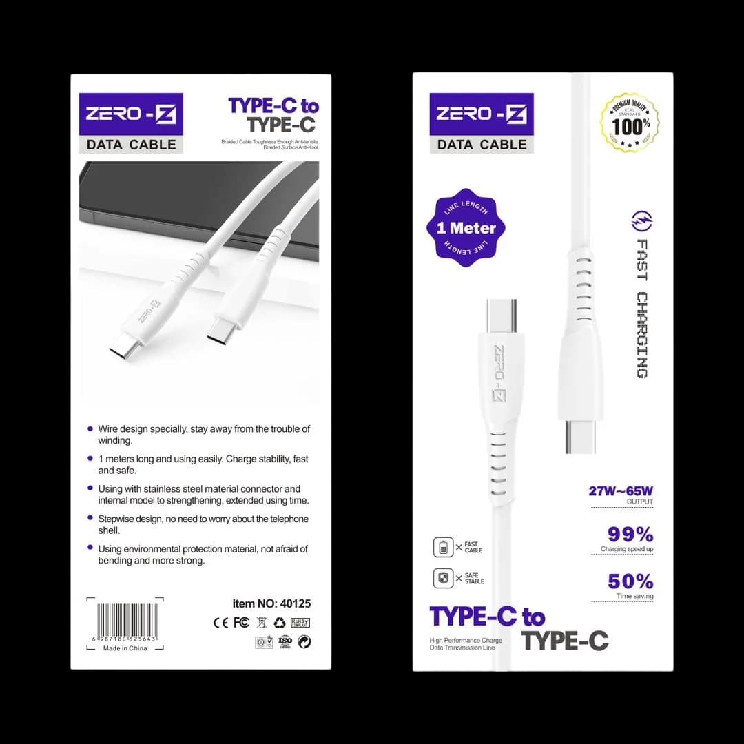 ZERO-Z Type-C to Type-C Data Cable