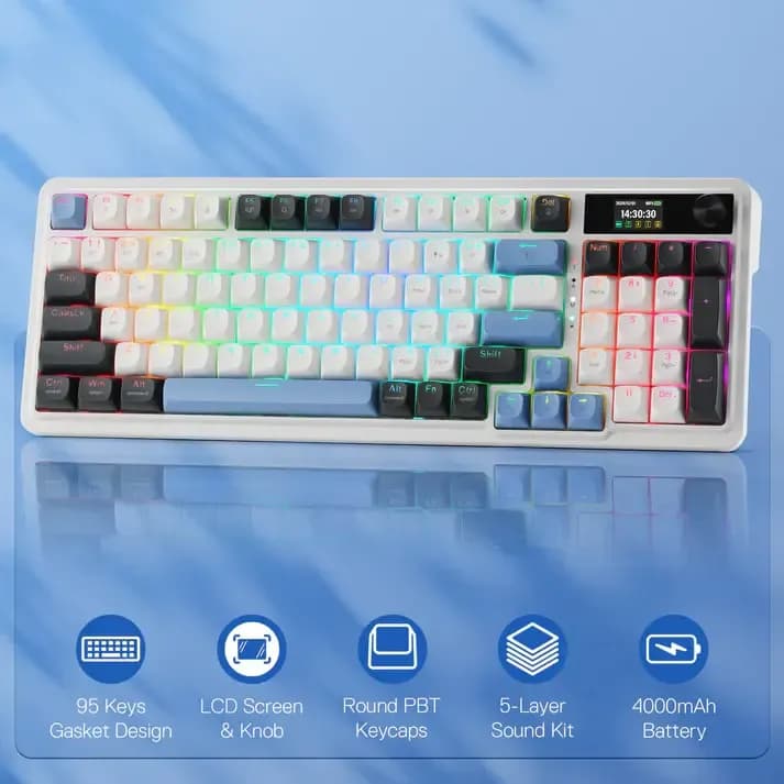 Redragon GALATIN PRO K719WGB Keyboard - Image 3