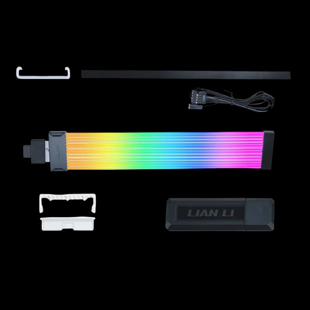 Lian Li Strimer Wireless 12V-2X6 340 mm Extension 12 x Light Guide with wireless Controller RF-T-B USB