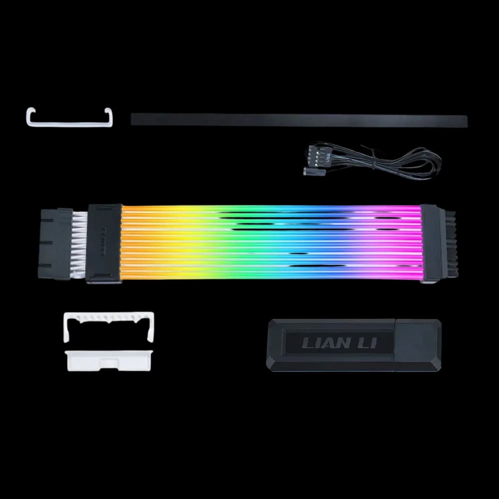 Lian Li Strimer Wireless 24P Pin Extension 260mm with wireless Controller RF-T-B USB