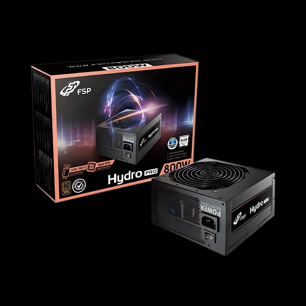 FSP Hydro pro 800W Atx 3.1 Bronze+ Dual Cpu Power