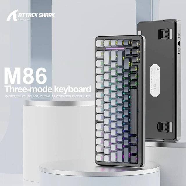 Attack Shark M86 [Tri-Mode] Keyboard (Moonlit Night) - Image 3