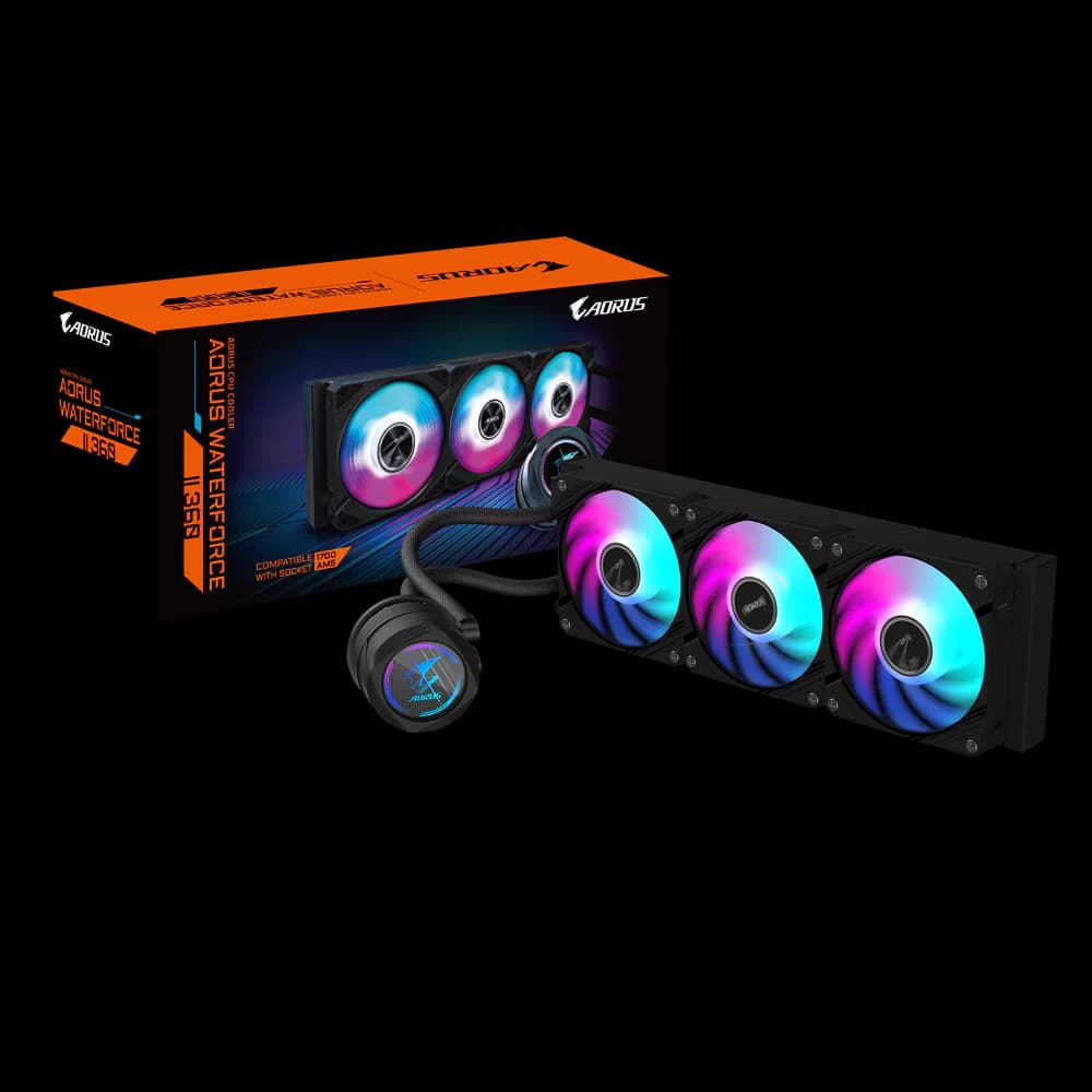 GIGABYTE AORUS WATERFORCE II 360 ARGB AIO Liquid CPU Cooler