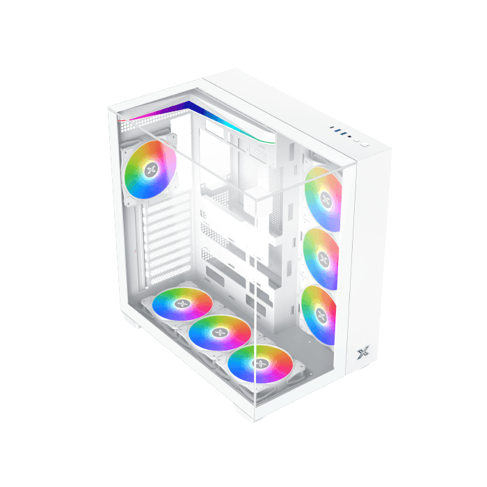 Case Xigmatek Aqua V Mid Tower Case - Arctic White - Image 2