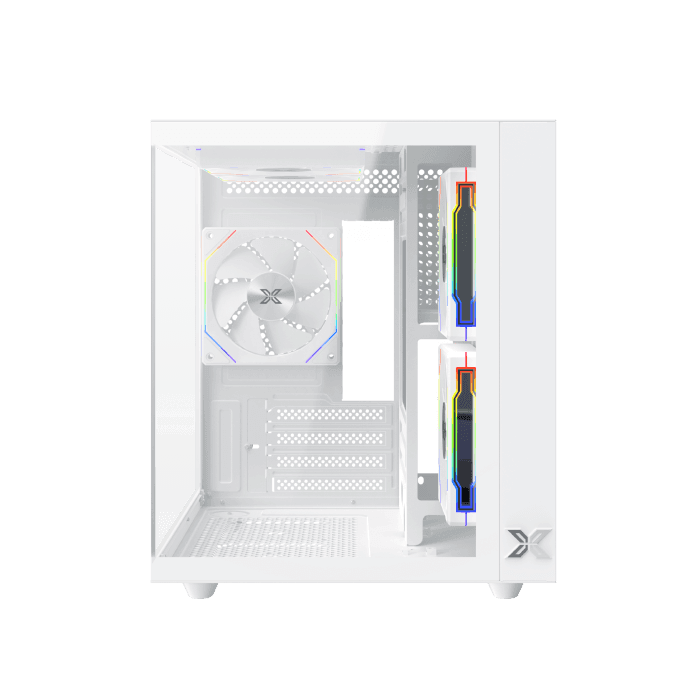 Case Xigmatek Aqua M Lite Arctic Micro Tower Case - White - Image 3