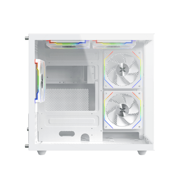 Case Xigmatek Aqua M Lite Arctic Micro Tower Case - White - Image 4