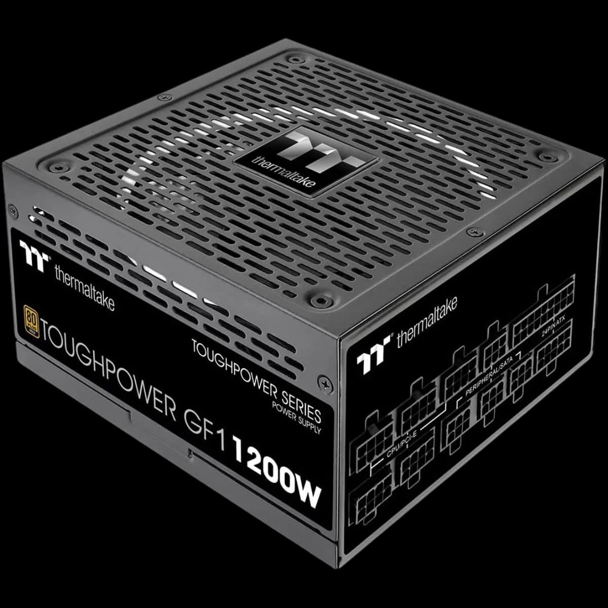 Thermaltake Toughpower GF1 1200W – 80 PLUS Gold Fully Modular ATX PSU, Smart Zero 140 mm Fan