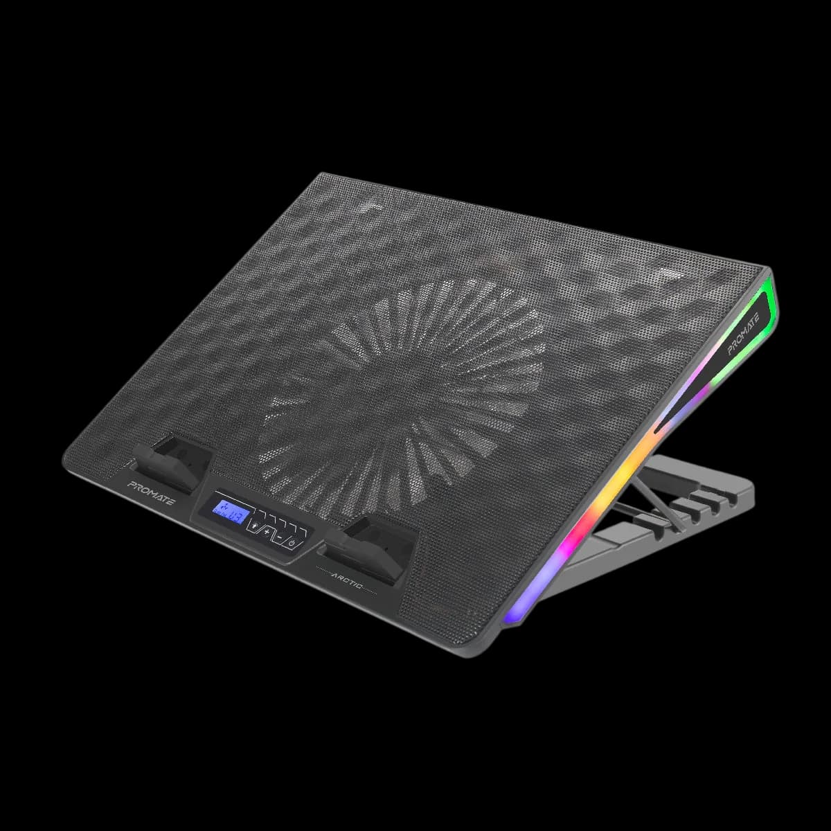 Cooler Vertux Arctic RGB Gaming Cooling Pad – Adjustable Height, 800RPM Fan, 17" Laptop Support