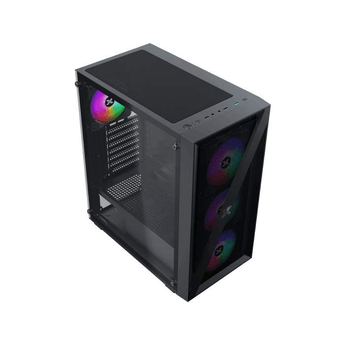 Case Xigmatek Blade RGB Mid Tower Case - Black - Image 5