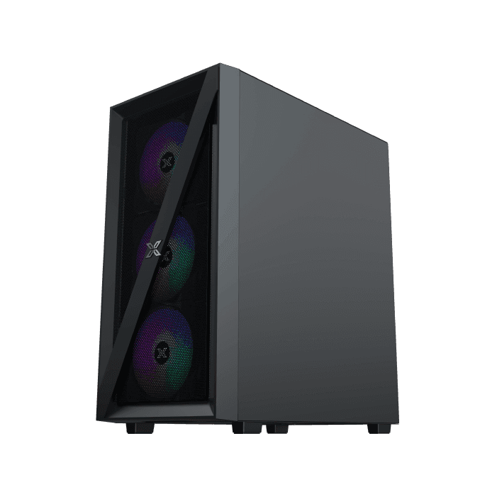 Case Xigmatek Blade RGB Mid Tower Case - Black - Image 3