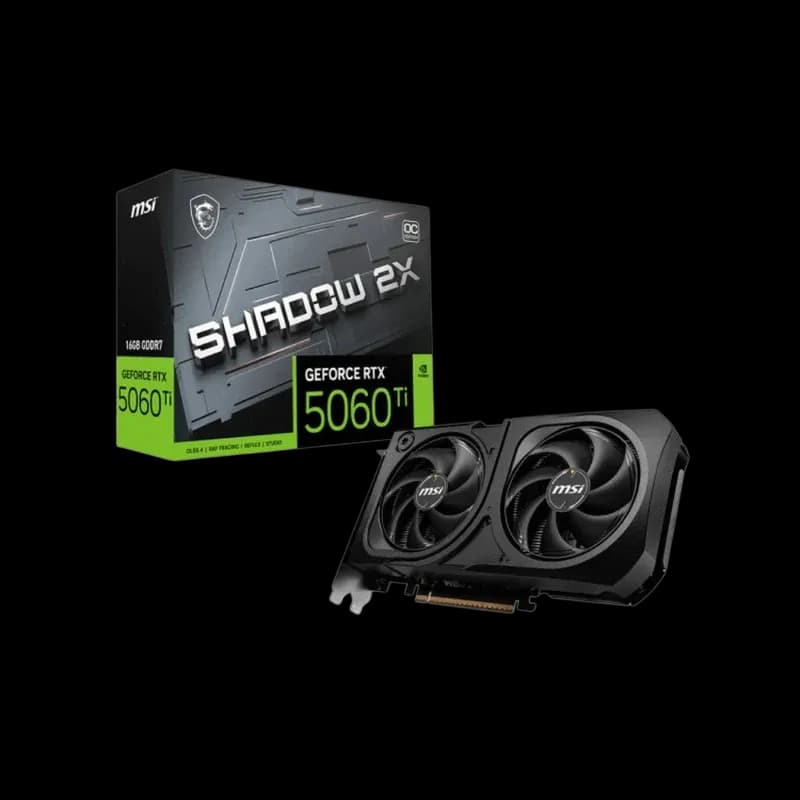 MSI RTX 5060 Ti SHADOW 2X OC PLUS - 16GB