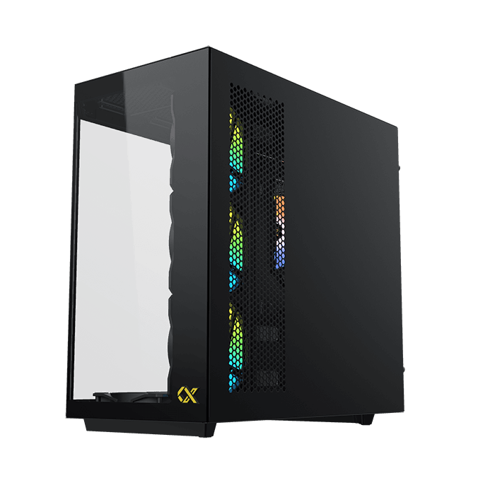 Case Xigmatek CUBI II Glass, Mid Tower Case - Black - Image 4