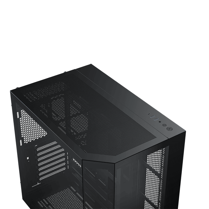 Case Xigmatek CUBI II Glass, Mid Tower Case - Black - Image 6