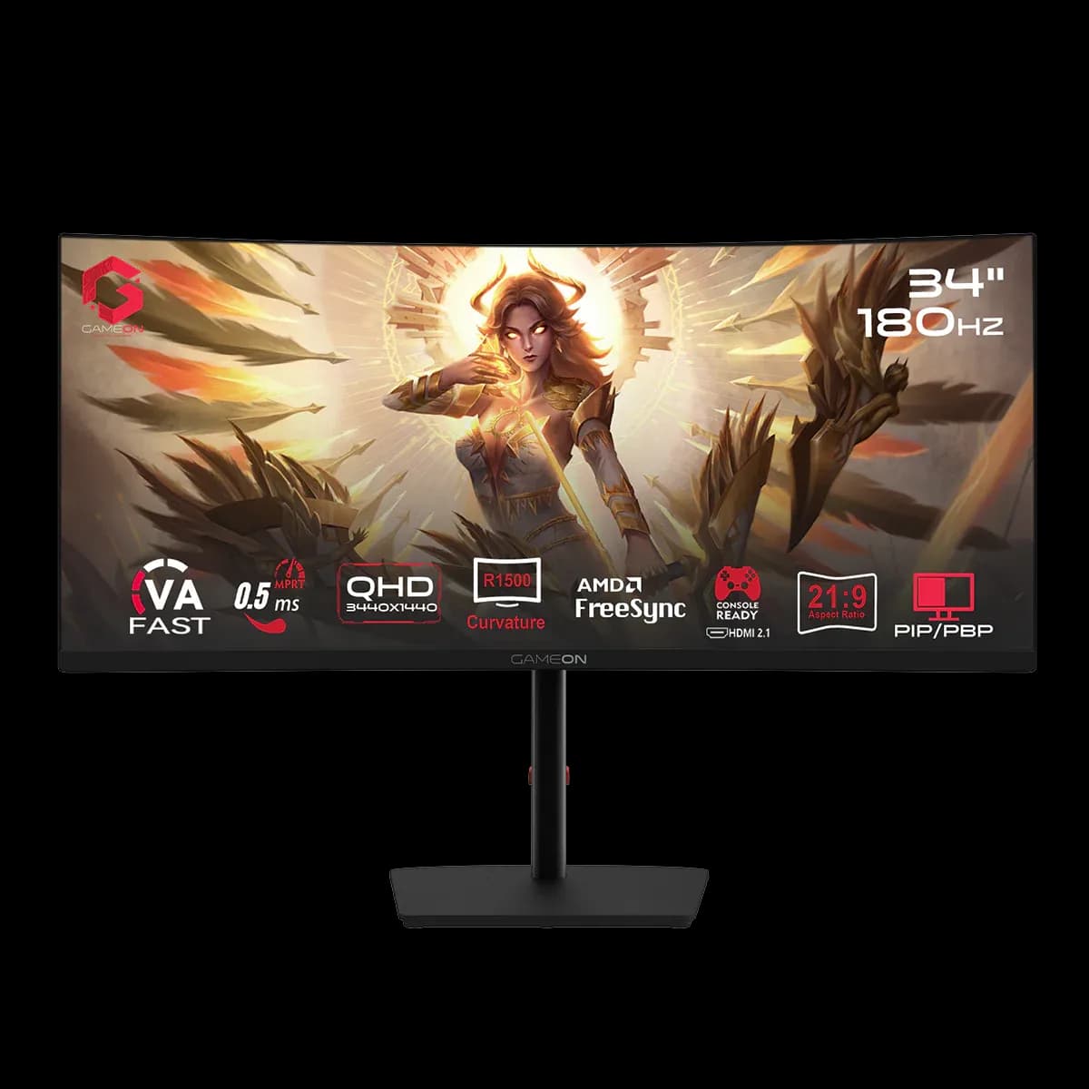 GAMEON Spectra Pro 34" UWQHD Curved Gaming Monitor