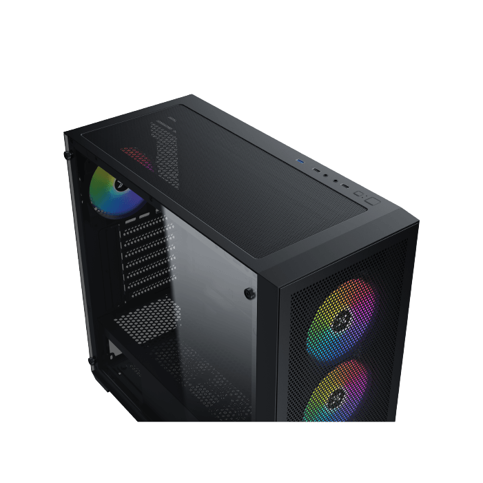 Case Xigmatek Gaming Z Pro Mid Tower Case - Black - Image 4