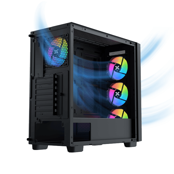 Case Xigmatek Gaming Z Pro Mid Tower Case - Black - Image 6