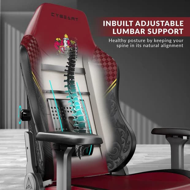 Cybeart Gryffindor Gaming Chair – Official Harry Potter Edition Ergonomic eSports Desk Chair - Image 11