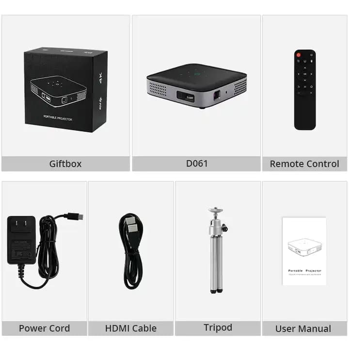 Hotack Newest D061 Full HD 1080P Home Theater Video Proyector Portable Mini Outdoor 4K Projector - Image 4