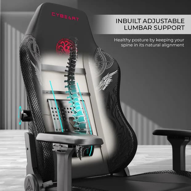 Cybeart House Targaryen Gaming Chair - Image 5