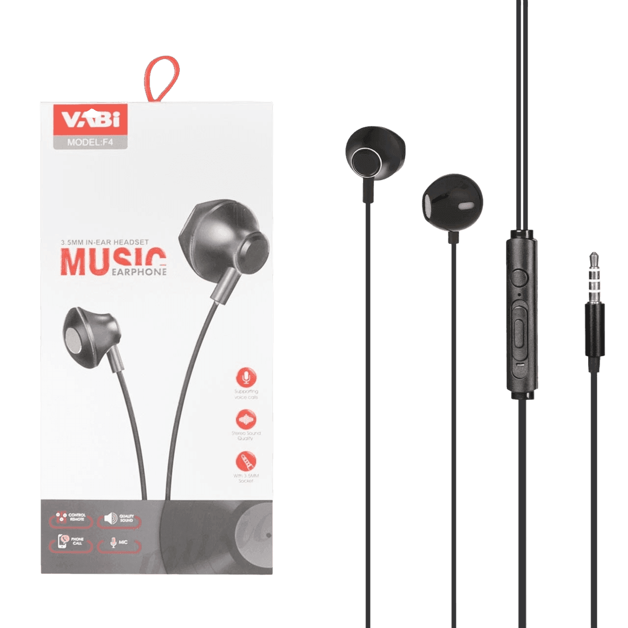Vabi F4 Wired Headphones