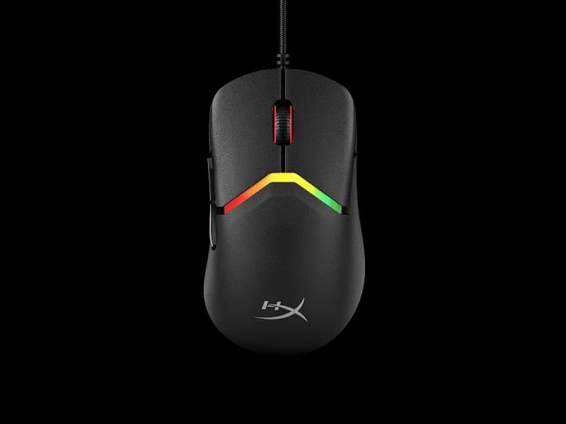 HyperX Pulsefire Saga Gaming Mouse – 69 g Modular Shell, 26,000 DPI 8k Sensor, 8,000 Hz Polling, RGB Lighting