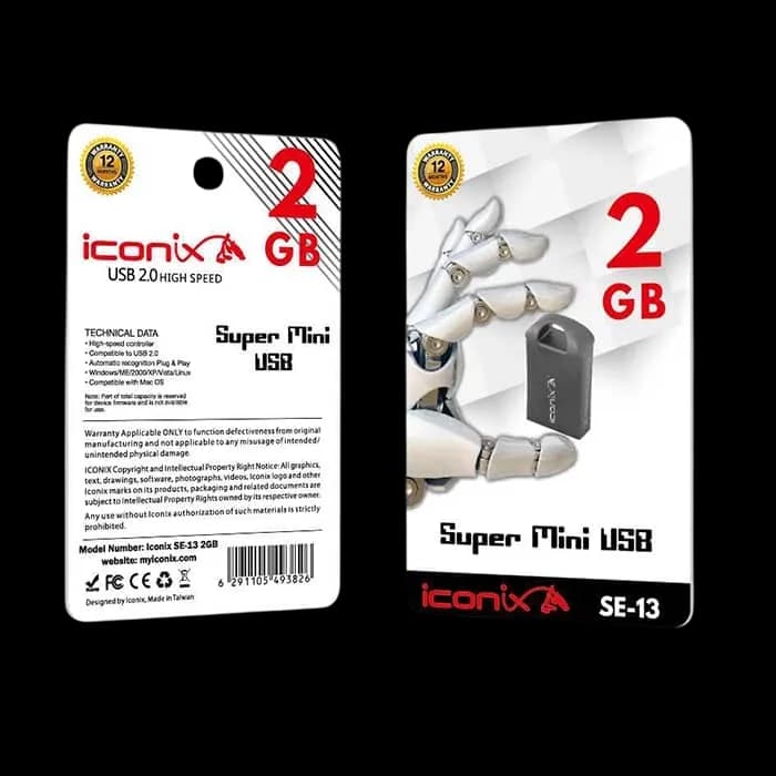 ICONIX Super Mini USB Flash Drive Gold