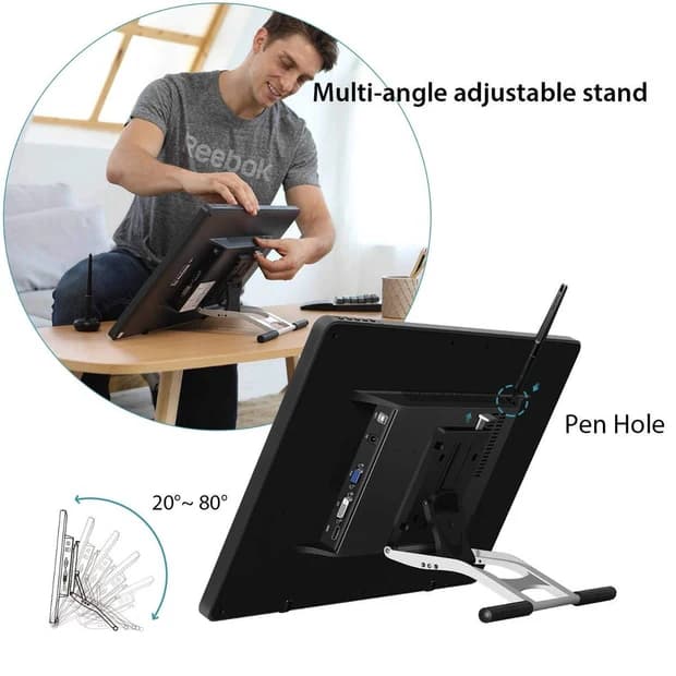 Huion Kamvas Pro 22 Drawing Display Tablet with Stand - 21.5" - Image 4