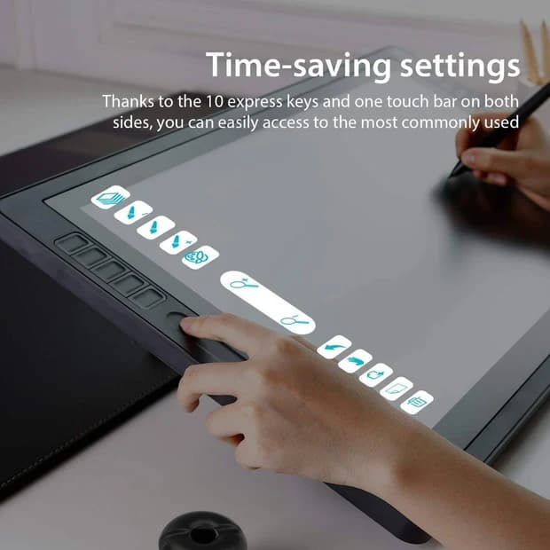 Huion Kamvas Pro 22 Drawing Display Tablet with Stand - 21.5" - Image 2