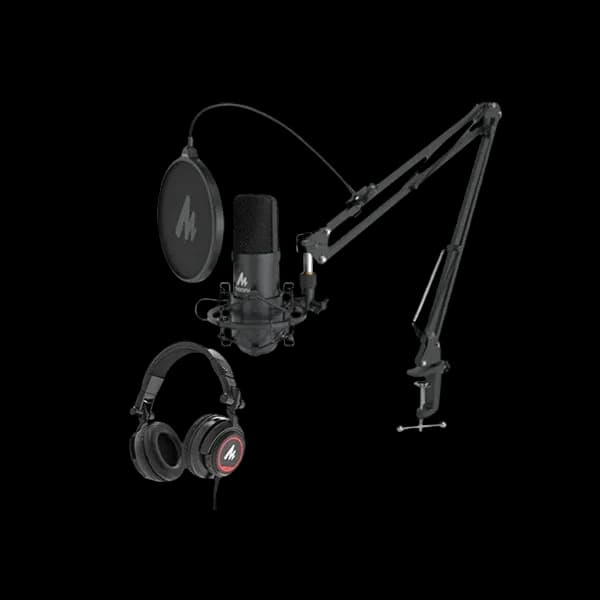 MAONO AU-A04 USB Condenser Microphone Kit – 192kHz/24bit, Cardioid, Boom Arm, Shock Mount & Pop Filter for Podcast, Streaming, Studio - Image 2