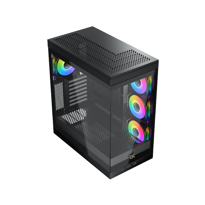 Case Xigmatek Meta Mid Tower Case - Black - Image 2