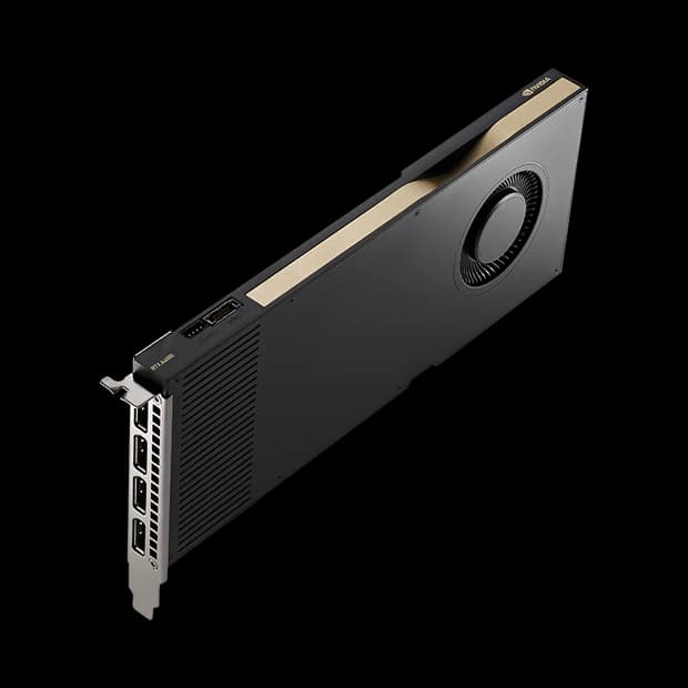 PNY NVIDIA RTX A4000 16GB GDDR6 ECC, 6144 CUDA Cores, PCIe 4.0, 140W, Single-Slot, 4x DisplayPort 1.4 - Image 5