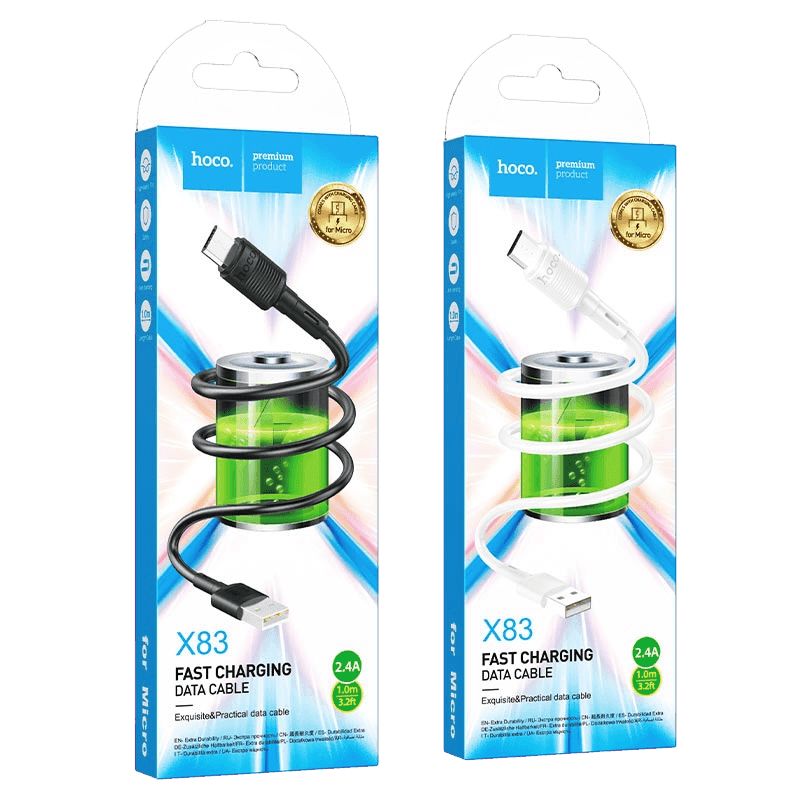 Cable charge HOCO X83 Micro