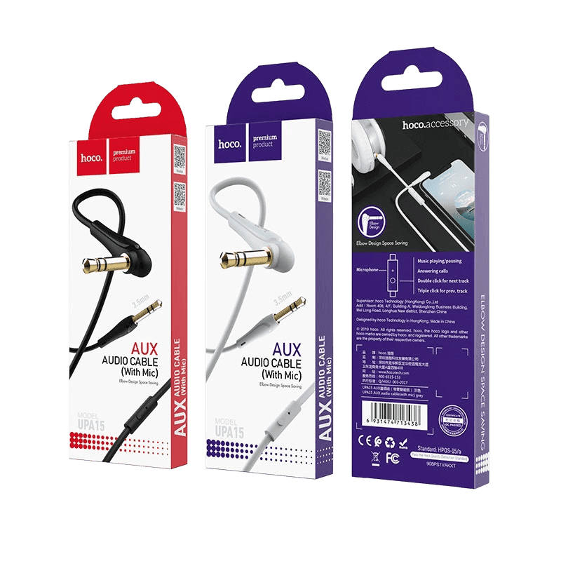 AUX with mic HOCO UPA15