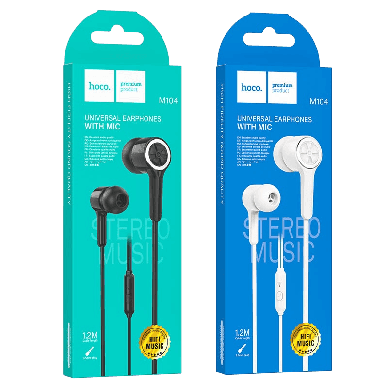 Earphones 3.5mm with mic HOCO M104
