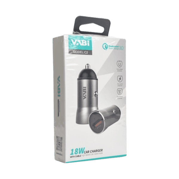 Car charger VABI C2 with lightning cable 