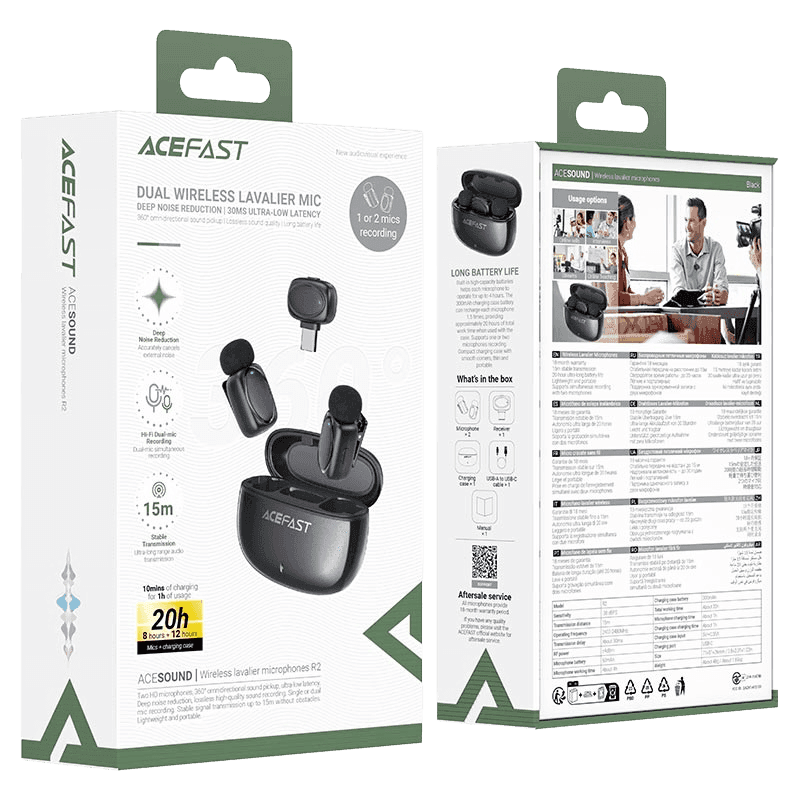 Wireless lavalier microphones ACEFAST R2