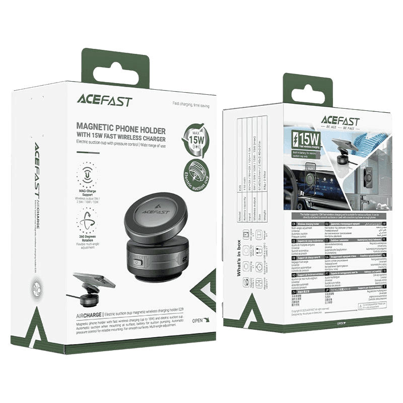 Fast Wireless Charger Magnetic Holder ACEFAST E29