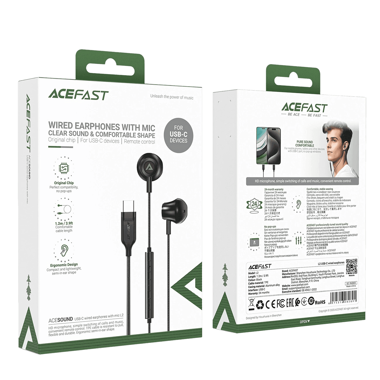 ACEFAST Headphones type-C L2